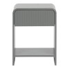 Nightstand Lemperto pakoworld MDF in grey color 40x40x53cm