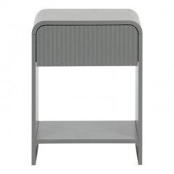 Nightstand Zeplen pakoworld MDF in grey color 40x40x53cm Nightstand Zeplen pakoworld MDF in grey color 40x40x53cm
