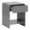 Nightstand Lemperto pakoworld MDF in grey color 40x40x53cm