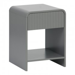Nightstand Zeplen pakoworld MDF in grey color 40x40x53cm Nightstand Zeplen pakoworld MDF in grey color 40x40x53cm