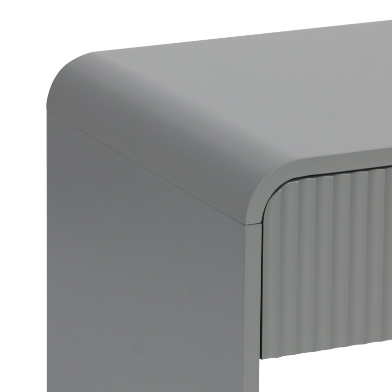 Nightstand Zeplen pakoworld MDF in grey color 40x40x53cm Nightstand Zeplen pakoworld MDF in grey color 40x40x53cm