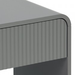 Nightstand Zeplen pakoworld MDF in grey color 40x40x53cm Nightstand Zeplen pakoworld MDF in grey color 40x40x53cm
