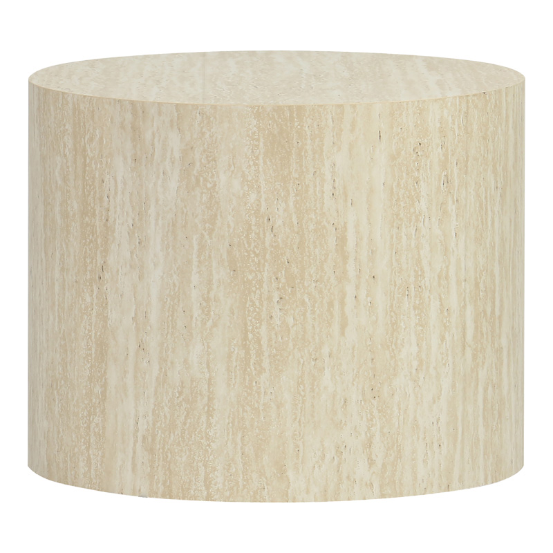 Side tables 2pcs Zonar pakoworld MDF in travertine look Side tables 2pcs Zonar pakoworld MDF in travertine look
