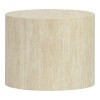 Side tables 2pcs Zonar pakoworld MDF in travertine look