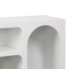 Buffet Emersi pakoworld with shelves mdf in white color 164x34x76cm