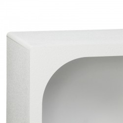 Μπουφές Emersi pakoworld με ράφια mdf σε λευκή απόχρωση 164x34x76εκ