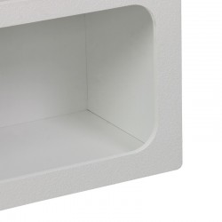 Bookcase Emersi pakoworld mdf in white color 70x35x100cm