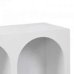 Μπουφές Emersi pakoworld με ράφια mdf σε λευκή απόχρωση 120x35x76εκ