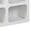 Buffet Emersi pakoworld with shelves mdf in white color 120x35x76cm