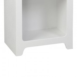 Bookcase Emersi pakoworld mdf in white color 48x35x180cm