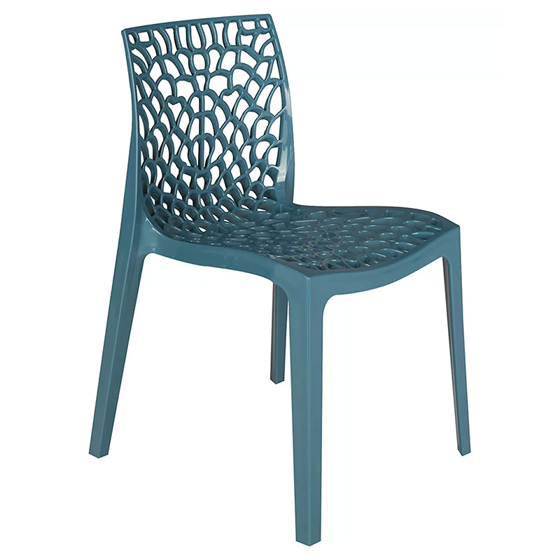 Chair Hush pakoworld with UV protection PP blue 50.5x54x79.5cm