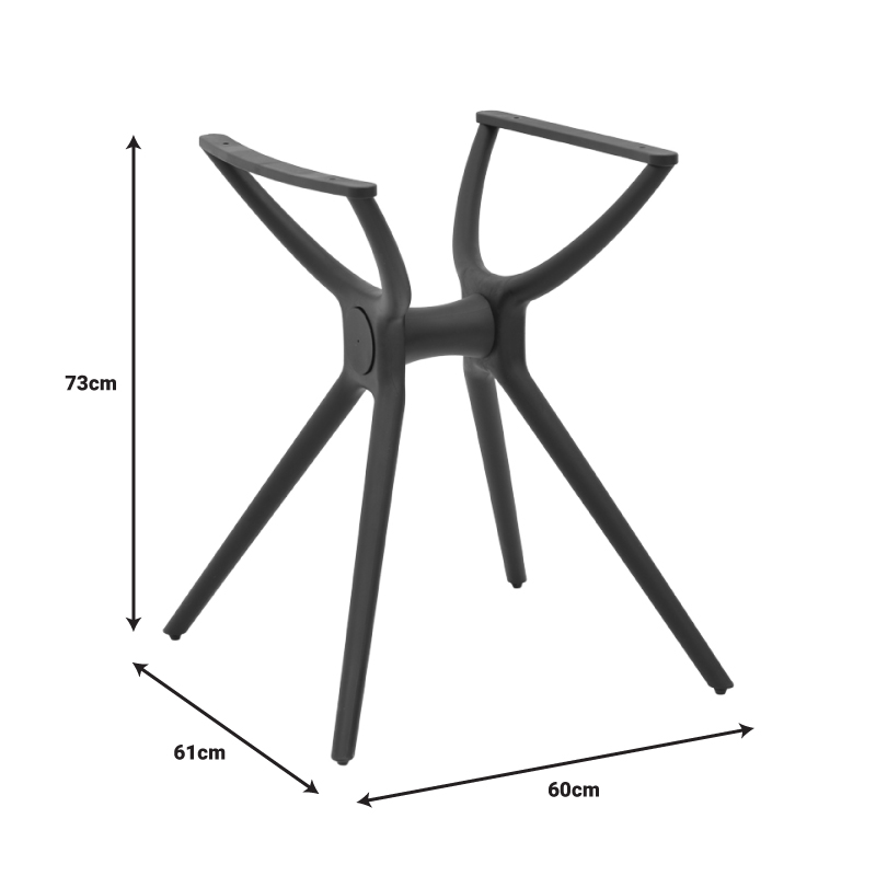 Table bash Herno pakoworld white pp 60x61x73cm Table bash Herno pakoworld white pp 60x61x73cm