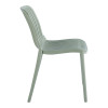 Καρέκλα Teragi στοιβαζόμενη pakoworld pp με UV protection πράσινο 58x43.5x82εκ