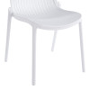 Καρέκλα Teragi στοιβαζόμενη pakoworld pp με UV protection λευκή 58x43.5x82εκ