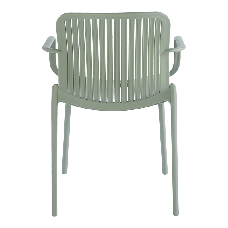 Πολυθρόνα Teragi στοιβαζόμενη pakoworld pp με UV protection πράσινο 59x57x82εκ