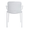 Πολυθρόνα Teragi στοιβαζόμενη pakoworld pp με UV protection λευκή 59x57x82εκ