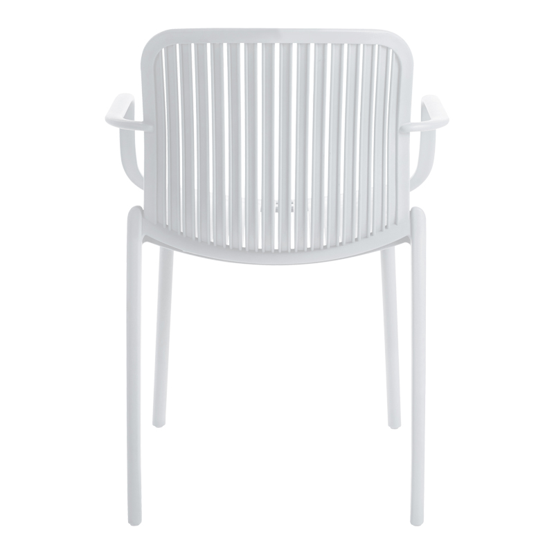 Πολυθρόνα Teragi στοιβαζόμενη pakoworld pp με UV protection λευκή 59x57x82εκ