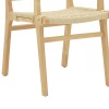 Armchair Olivier pakoworld natural beech wood natural rope 62x60x85cm