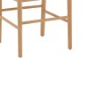 Chair Alessia pakoworld natural beech wood- rattan natural 43x44x89cm