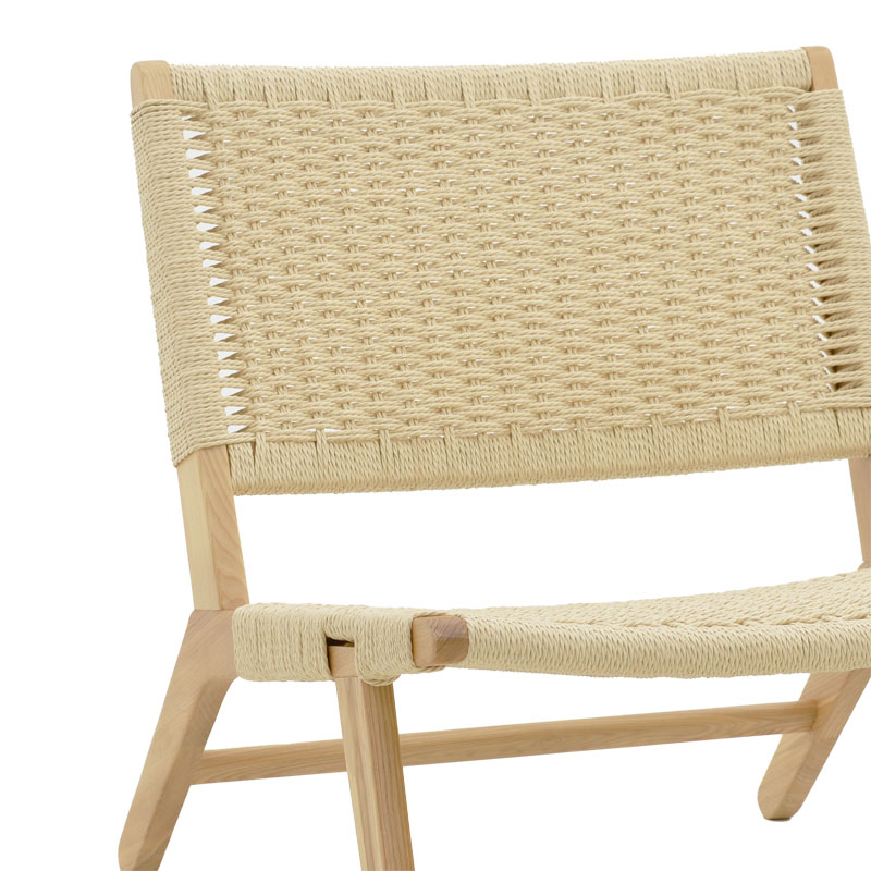Armchair Filippo pakoworld natural beech wood-natural rope 68x72x74cm Armchair Filippo pakoworld natural beech wood-natural rope 68x72x74cm