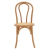 Vienna stackable chair Azhel pakoworld natural beech wood-seat natural rattan 41x50x89cm