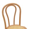 Vienna stackable chair Azhel pakoworld natural beech wood-seat natural rattan 41x50x89cm