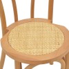 Vienna stackable chair Azhel pakoworld natural beech wood-seat natural rattan 41x50x89cm