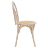 Vienna stackable Chair Azhel pakoworld white wash beech wood-rattan natural seat 41x50x89cm