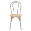 Vienna stackable Chair Azhel pakoworld white wash beech wood-rattan natural seat 41x50x89cm