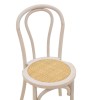 Vienna stackable Chair Azhel pakoworld white wash beech wood-rattan natural seat 41x50x89cm