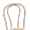 Vienna stackable Chair Azhel pakoworld white wash beech wood-rattan natural seat 41x50x89cm