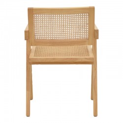 Armchair Winslow pakoworld natural rubberwood 52x59x79cm Armchair Winslow pakoworld natural rubberwood 52x59x79cm