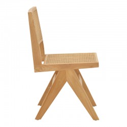 Chair Winslow pakoworld natural rubberwood 45x56x82cm Chair Winslow pakoworld natural rubberwood 45x56x82cm