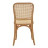 Chair stackable Kalliope pakoworld natural beech wood-natural rattan 45x50x89cm