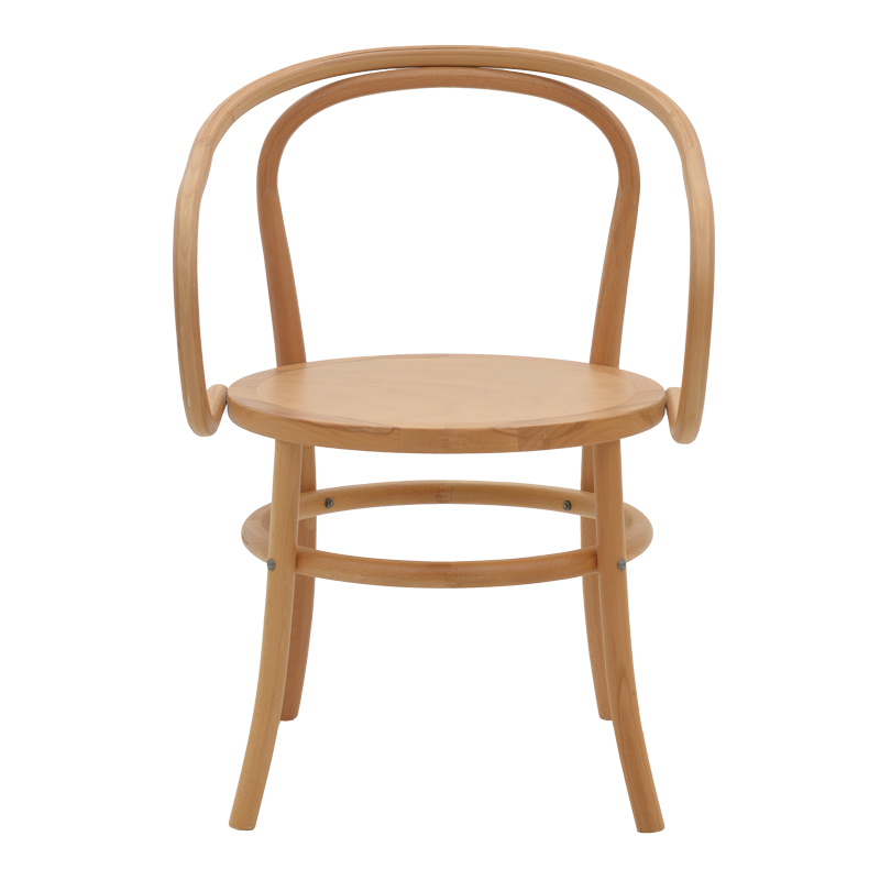 Armchair Verfie pakoworld natural color beech wood 55x50x83cm Armchair Verfie pakoworld natural color beech wood 55x50x83cm