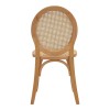 Chair stackable Camil pakoworld natural beech wood-natural rattan 45x50x94cm
