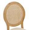 Καρέκλα Canco pakoworld φυσικό rubberwood-φυσικό rattan 50x53x98εκ