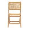 Folding chair Xianju pakoworld beech wood and rope in natural shade 47x58x85cm