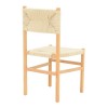 Oarvine chair pakoworld natural rubberwood-natural rope 46x52x88cm