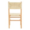Oarvine chair pakoworld natural rubberwood-natural rope 46x52x88cm