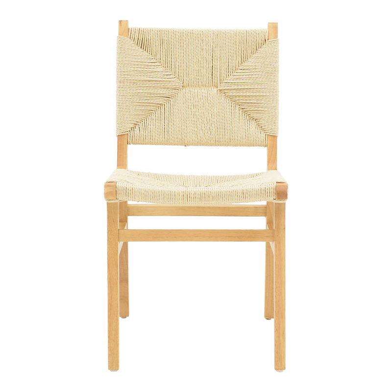Arten pakoworld chair rope-rubberwood in natural color 60x55x85cm Arten pakoworld chair rope-rubberwood in natural color 60x55x85cm