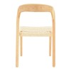 Καρέκλα Tavrine pakoworld σχοινί-rubberwood σε φυσική απόχρωση 47x59x78εκ