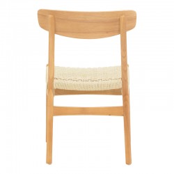 Eaprine chair pakoworld natural rope-rubberwood 49x53x77cm Eaprine chair pakoworld natural rope-rubberwood 49x53x77cm
