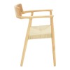 Jojene pakoworld rubberwood and rope armchair in natural shade 58x54x79cm