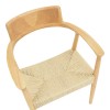 Jojene pakoworld rubberwood and rope armchair in natural shade 58x54x79cm