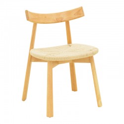 Clareta chair pakoworld rubberwood-rope in natural shade 53x55x79cm