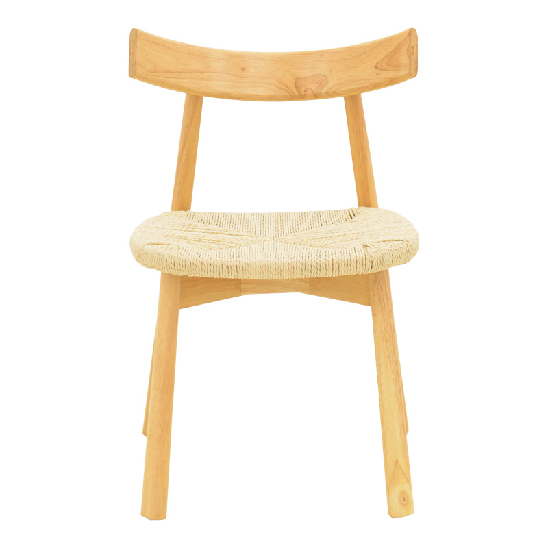 Clareta chair pakoworld rubberwood-rope in natural shade 53x55x79cm