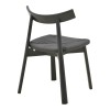 Clareta chair pakoworld rubberwood-rope in black shade 53x55x79cm