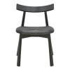 Clareta chair pakoworld rubberwood-rope in black shade 53x55x79cm