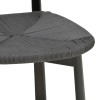 Clareta chair pakoworld rubberwood-rope in black shade 53x55x79cm